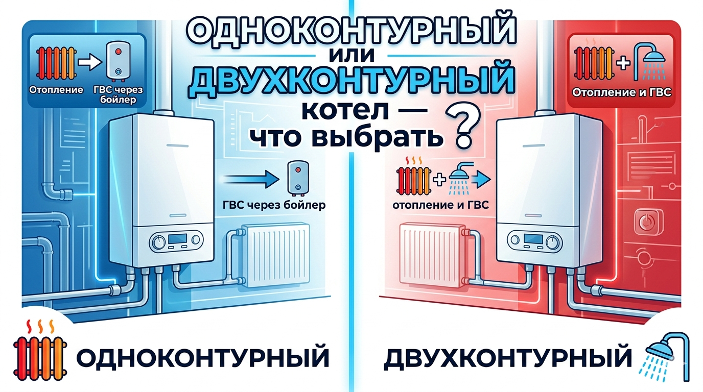 Одноконтурный или двухконтурный котел — что выбрать?